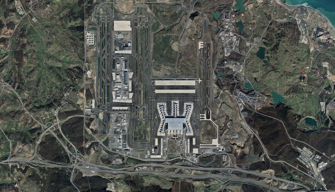 Satellite view of nuclear facility construction representing North Korea's strategic expansion
