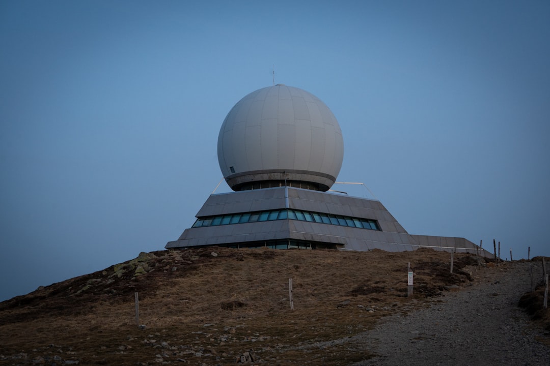 A glowing radar screen showing digital pings.
