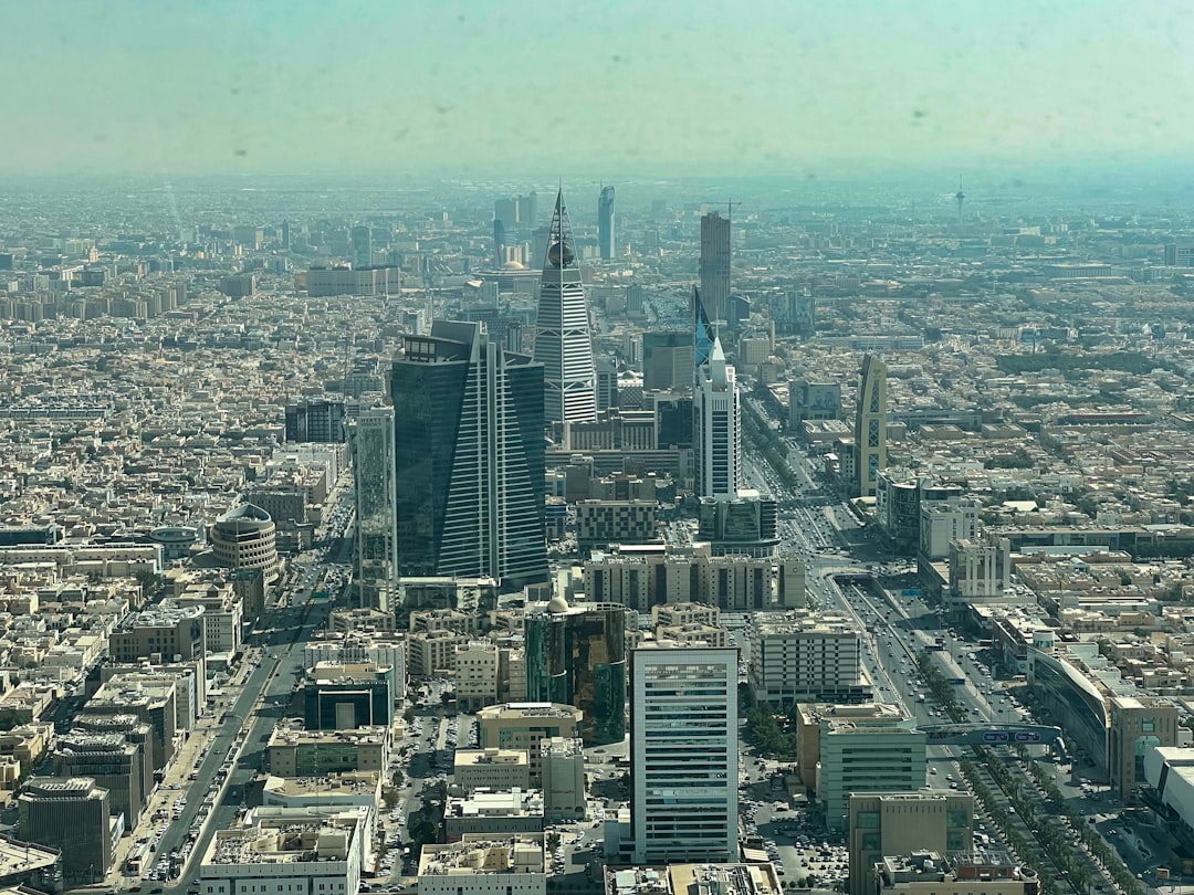 Modern Riyadh skyline showing Saudi Arabia's financial and government district