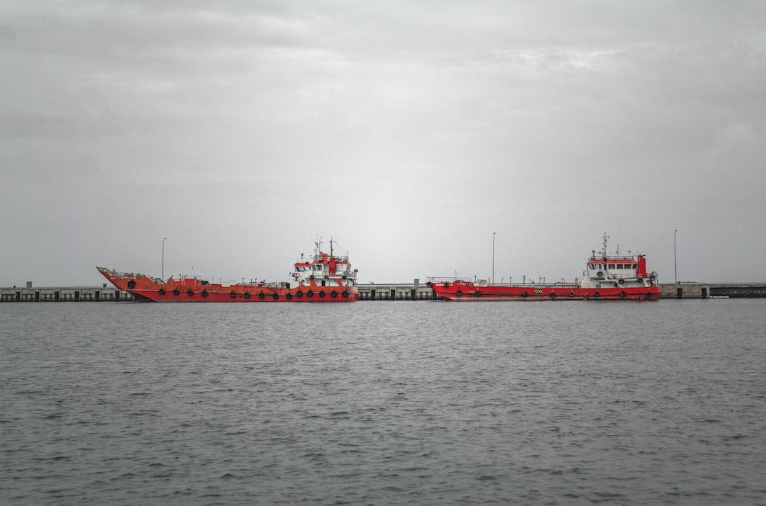 Commercial ships in Red Sea shipping corridor