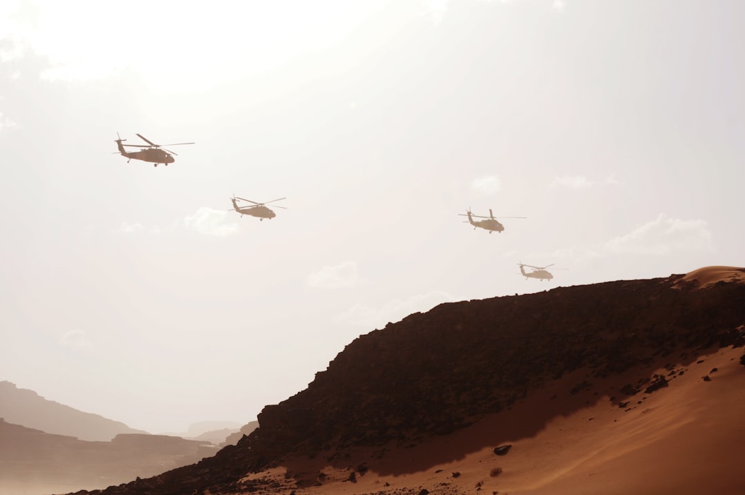 Search and rescue operations in desert terrain