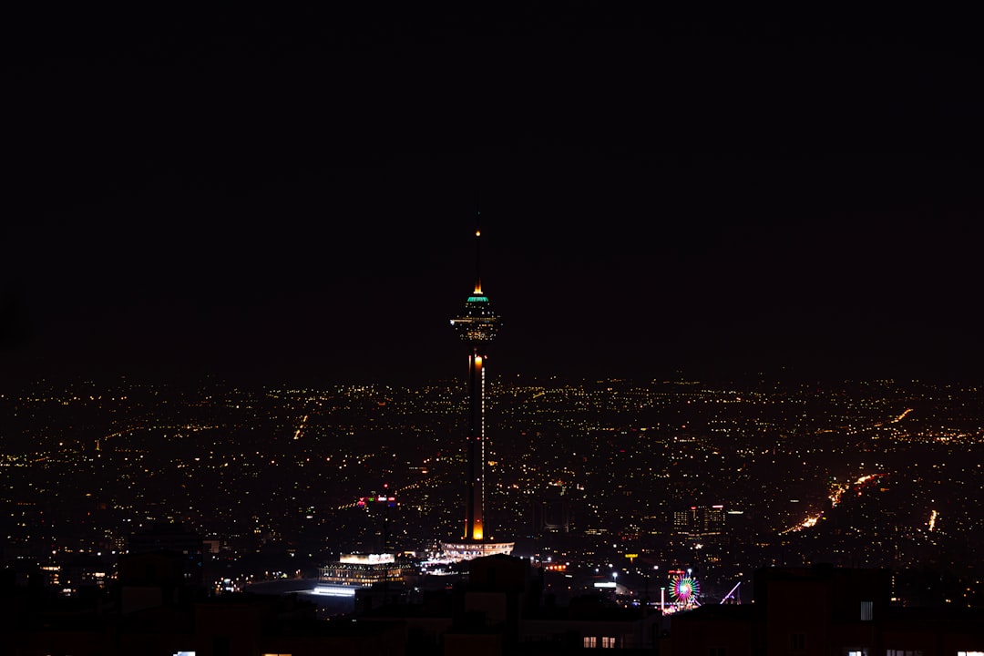 Tehran cityscape at night