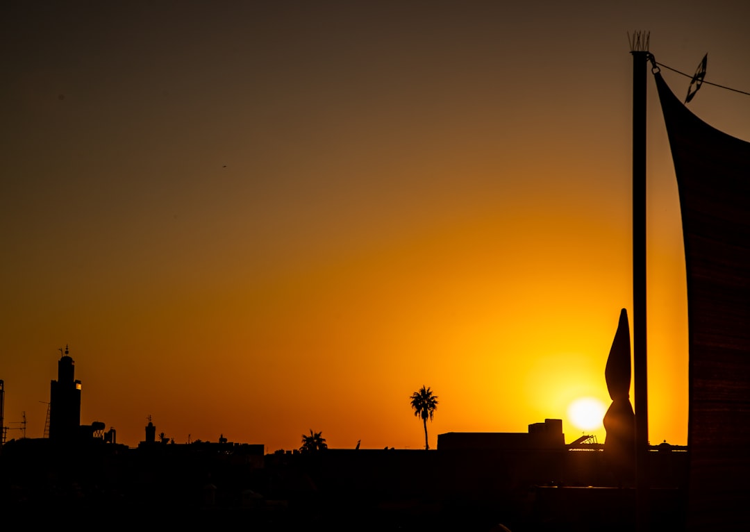 Military vessels in Middle Eastern waters at sunset