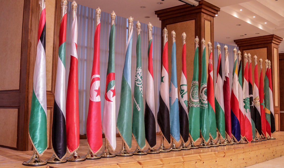 Diplomatic meeting between Middle Eastern officials