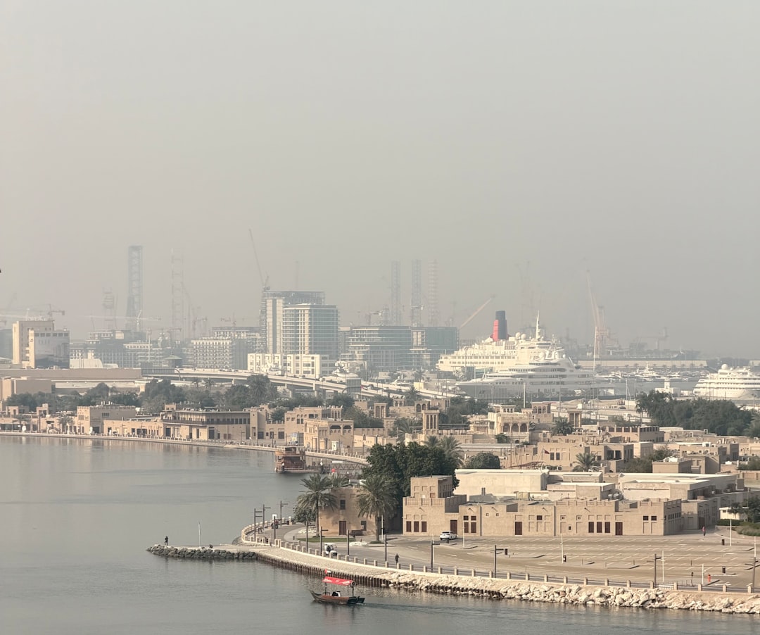 Container ships navigating Middle Eastern waters