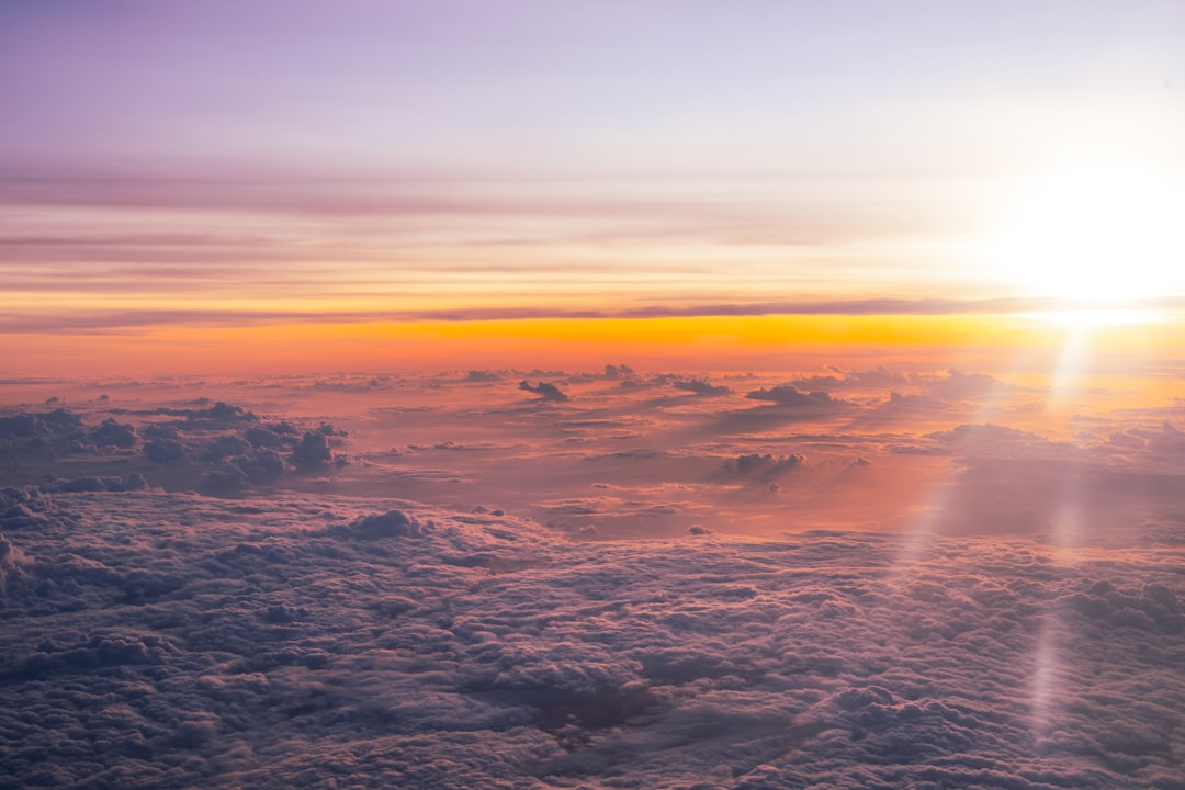 Aerial view of the sky