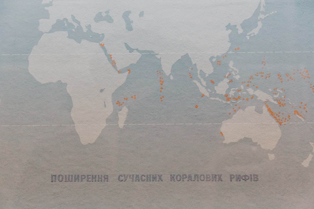 A stylized digital map representing global trade routes.