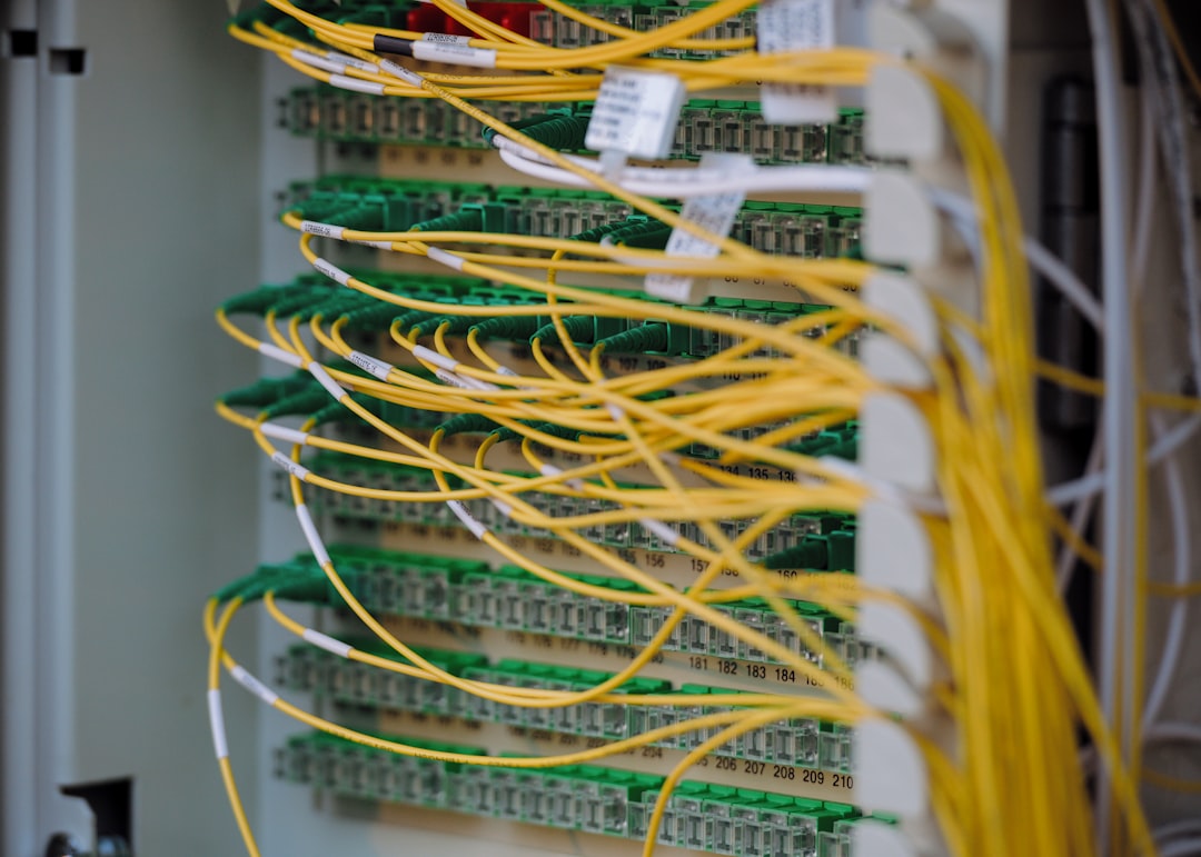 Modern data center connectivity and fiber optic infrastructure.